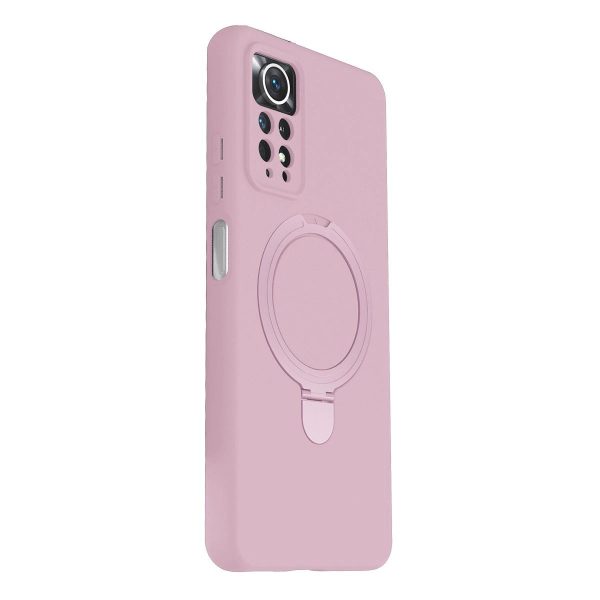 Xiaomi Redmi Note 12 Pro 4g Regal Magsafe Standlı Kapak - Açık Pembe