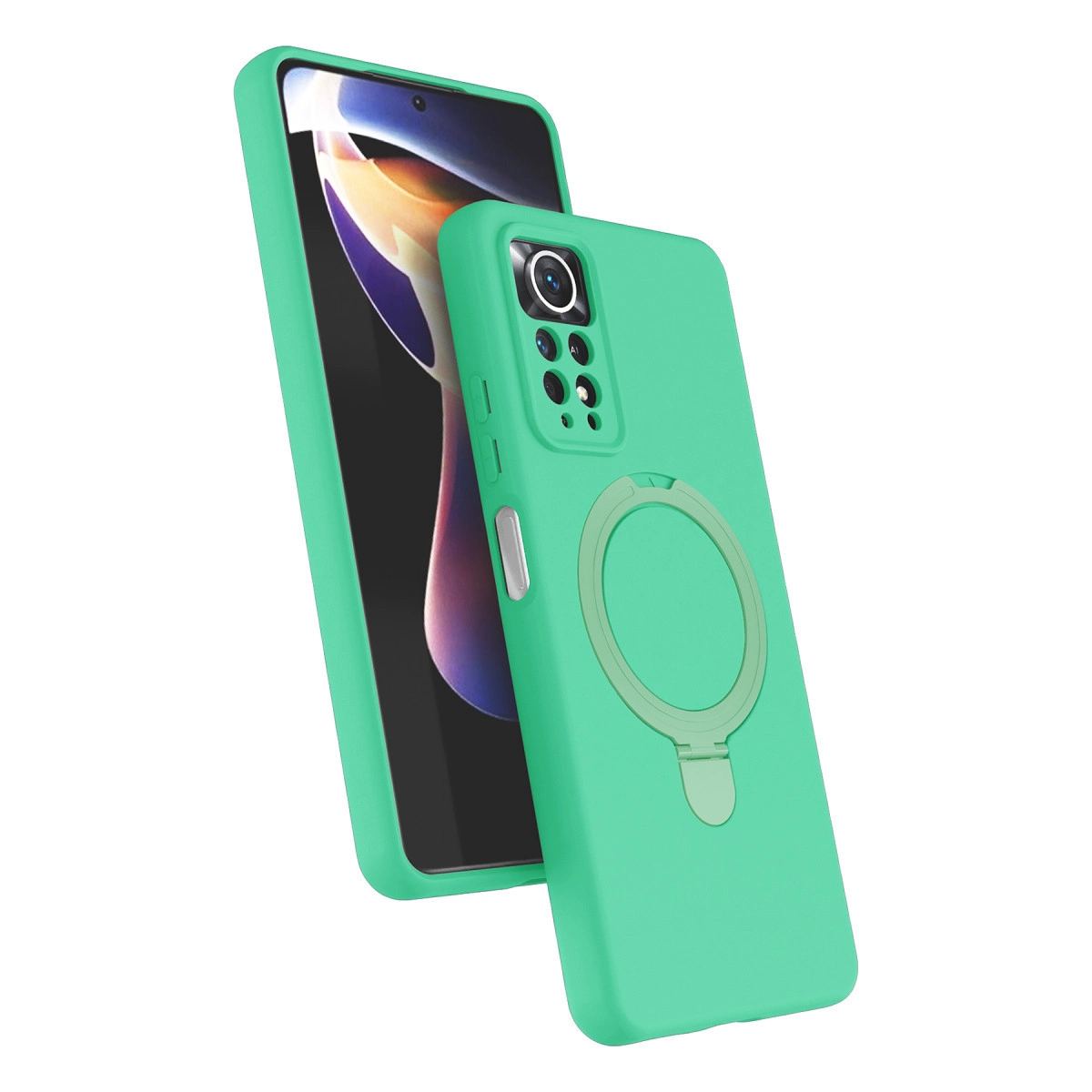 Xiaomi Redmi Note 12 Pro 4g Regal Magsafe Standlı Kapak - Yeşil