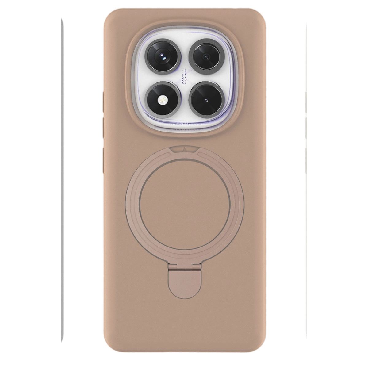 Xiaomi Redmi Note 14 Pro 4g Regal Magsafe Standlı Kapak - Çöl Titanyum