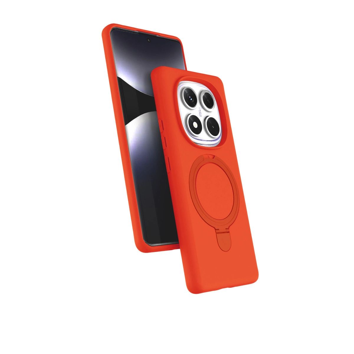 Xiaomi Redmi Note 14 Pro 5g Regal Magsafe Standlı Kapak - Turuncu
