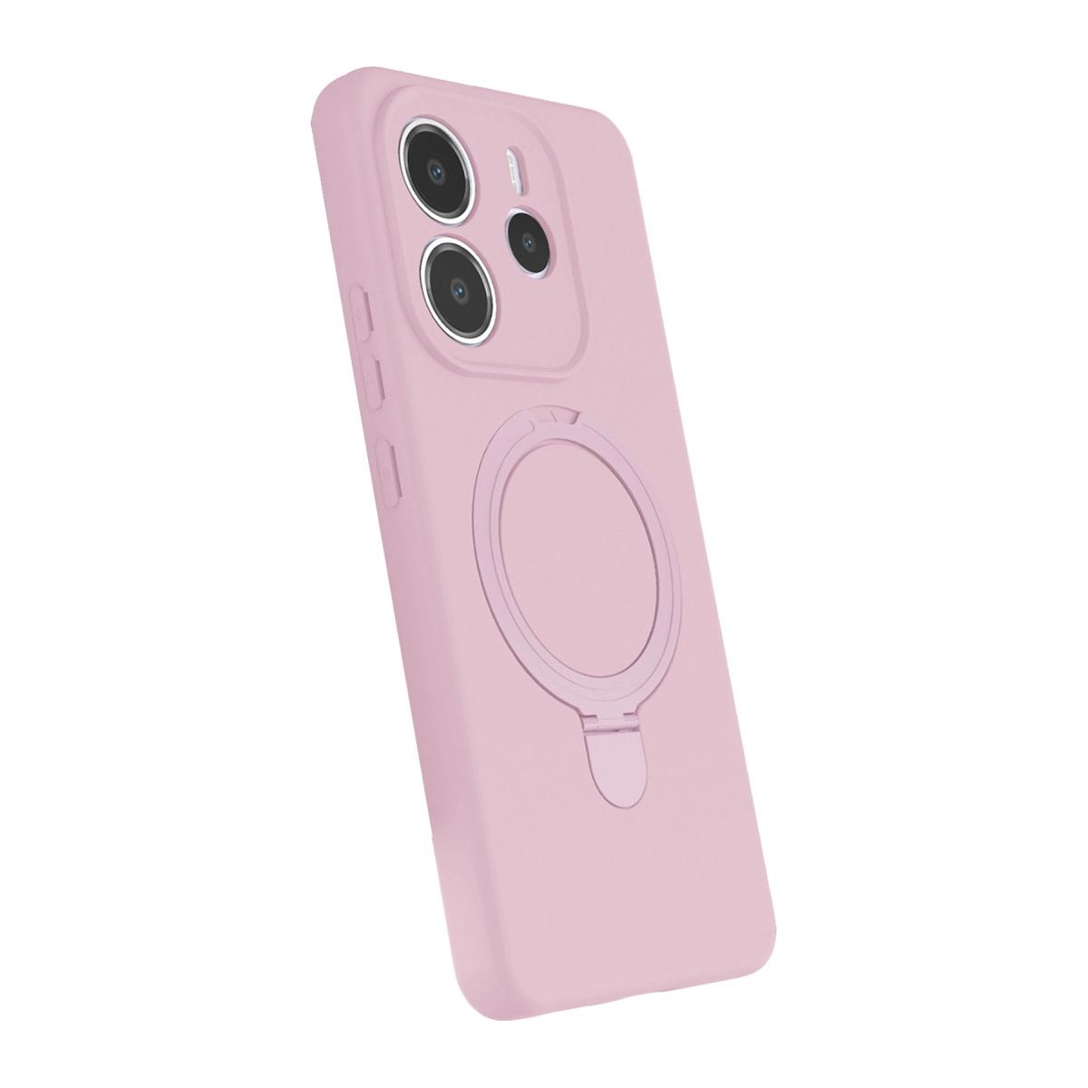 Xiaomi Redmi Note 14 4g Regal Magsafe Standlı Kapak - Açık Pembe