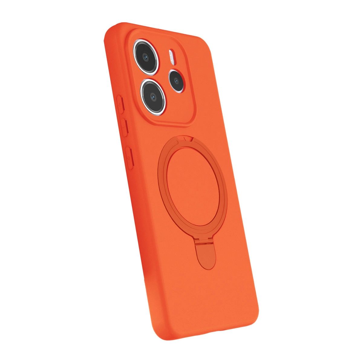 Xiaomi Redmi Note 14 4g Regal Magsafe Standlı Kapak - Turuncu