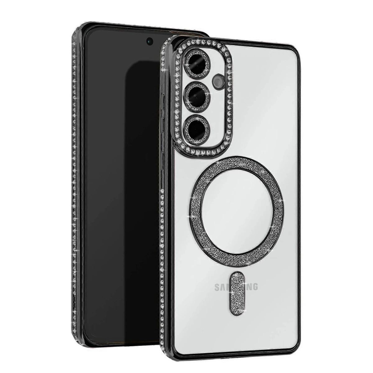 Samsung Galaxy A15 4g Joke Simli Magneticsafe Kılıf - Siyah