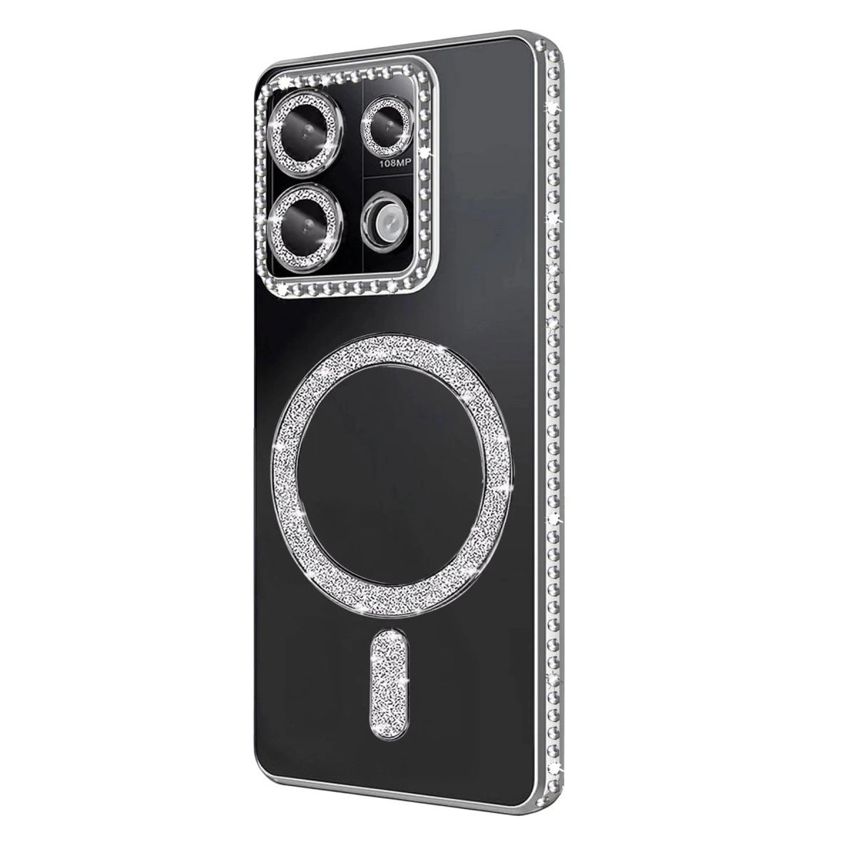 Xiaomi Redmi 13c Joke Simli Magneticsafe Kılıf - Gümüş