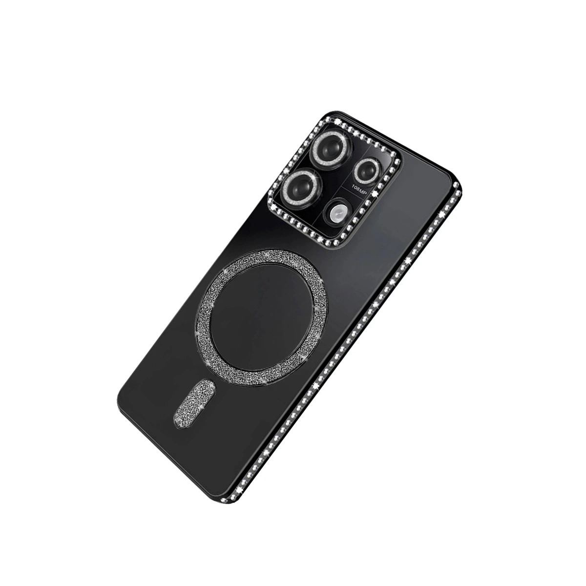 Xiaomi Redmi 13c Joke Simli Magneticsafe Kılıf - Siyah