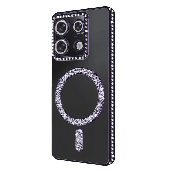 Xiaomi Redmi Note 13 Pro 4g Joke Simli Magneticsafe Kılıf - Derin Mor