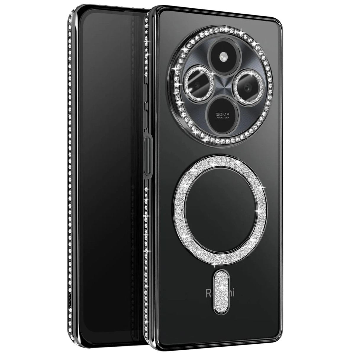 Xiaomi Redmi 14c Joke Simli Magneticsafe Kılıf - Siyah