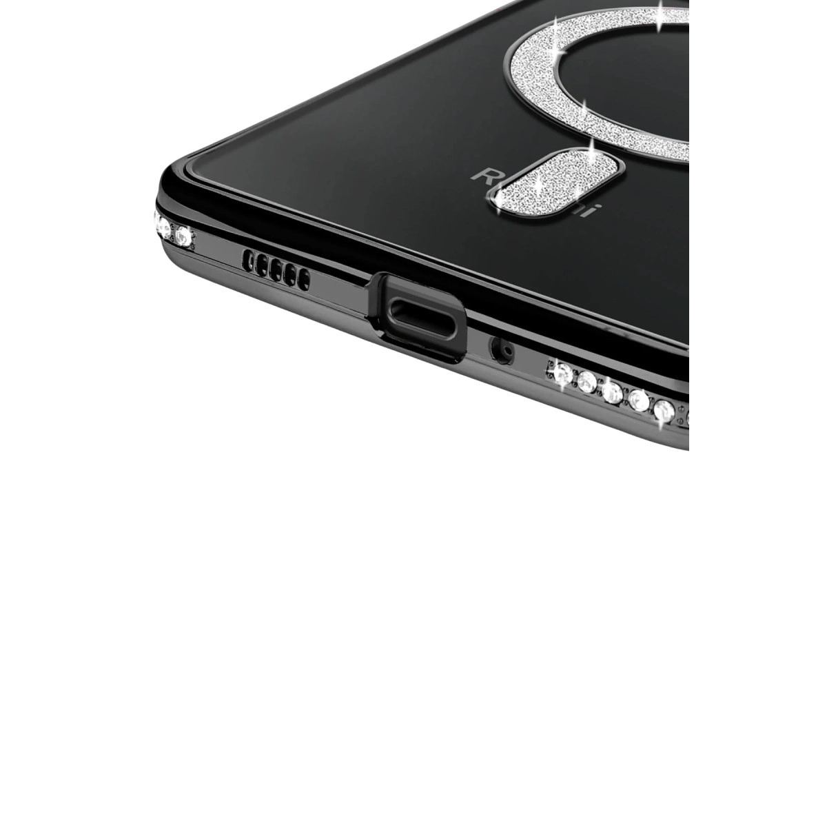 Xiaomi Redmi 14c Joke Simli Magneticsafe Kılıf - Siyah