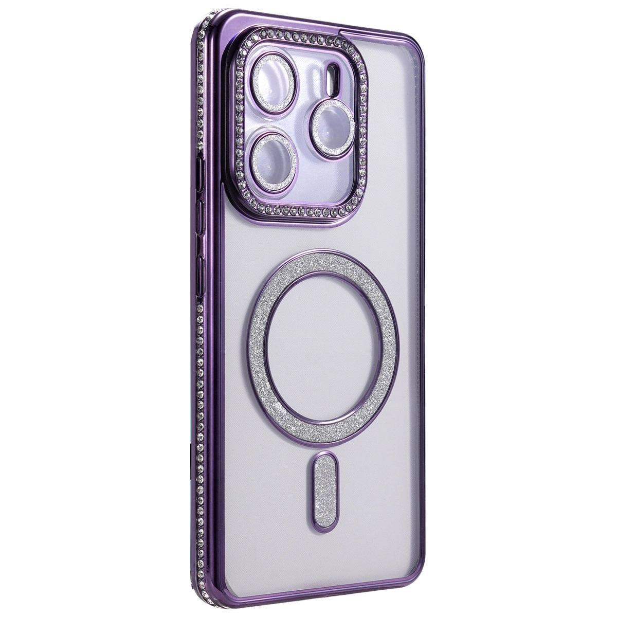 Xiaomi Redmi Note 14 4g Joke Simli Magneticsafe Kılıf - Derin Mor