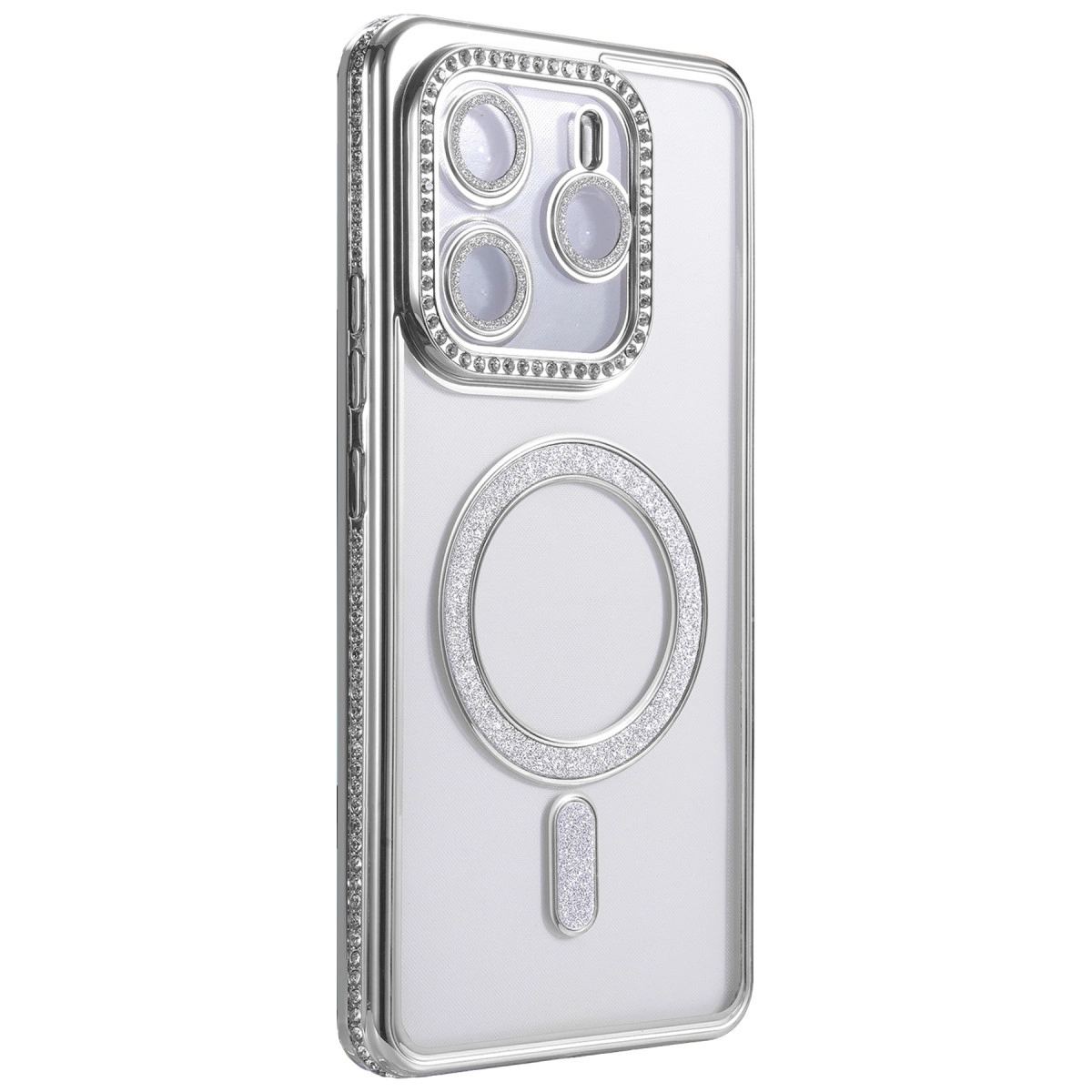 Xiaomi Redmi Note 14 4g Joke Simli Magneticsafe Kılıf - Gümüş