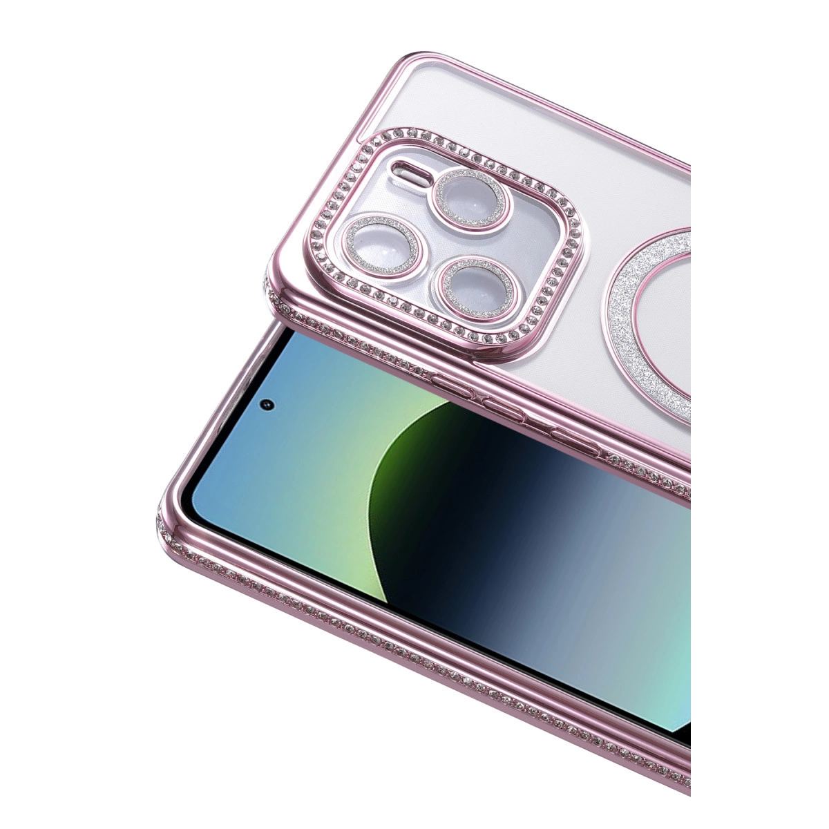 Xiaomi Redmi Note 14 4g Joke Simli Magneticsafe Kılıf - Pembe