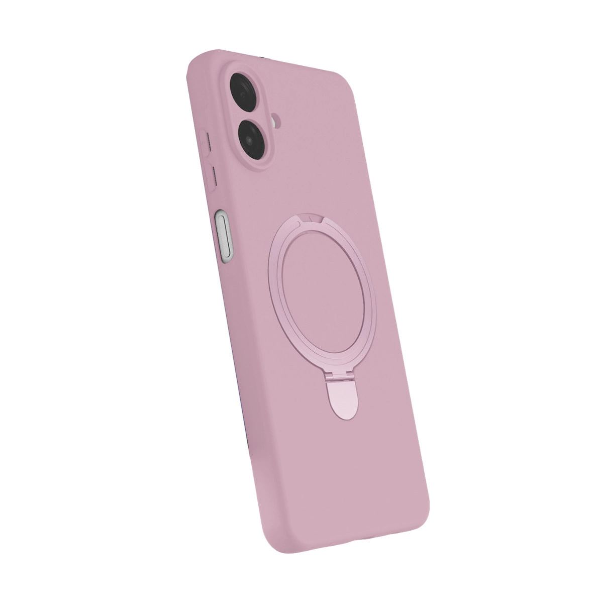 Samsung Galaxy A07 4g Regal Magsafe Standlı Kapak - Açık Pembe
