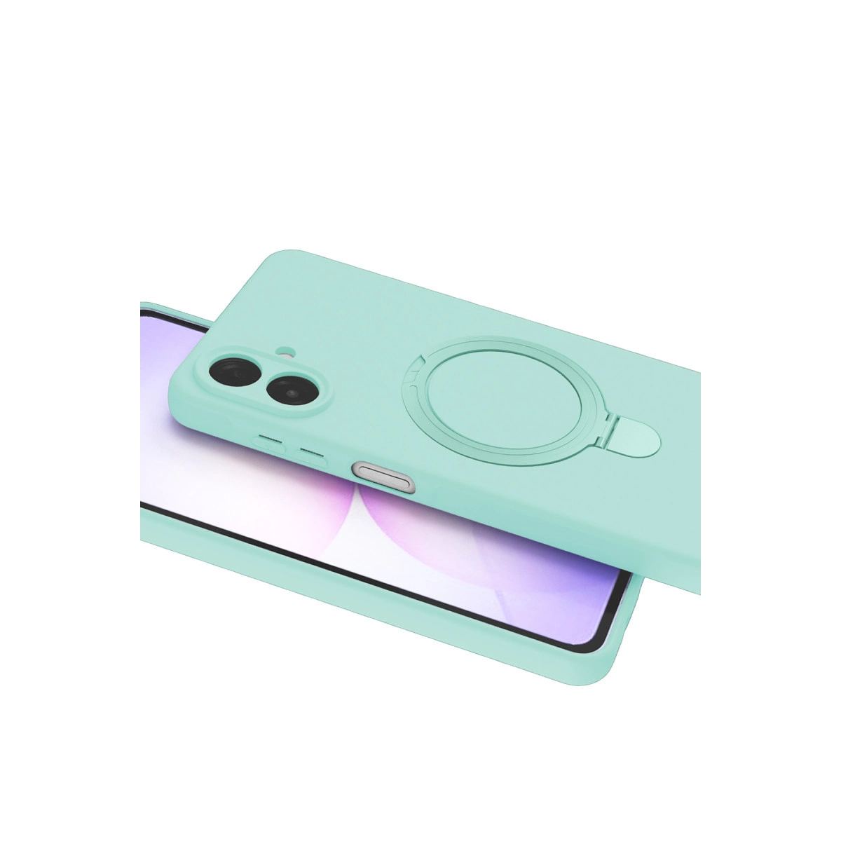 Samsung Galaxy A07 4g Regal Magsafe Standlı Kapak - Su Yeşili