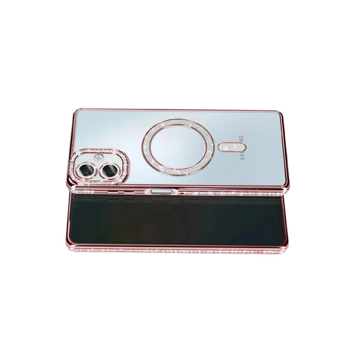 Samsung Galaxy A07 4g Joke Simli Magneticsafe Kılıf - Pembe