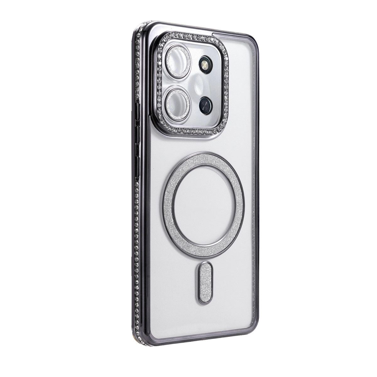 Xiaomi Redmi 15c 4g Joke Simli Magneticsafe Kılıf - Siyah