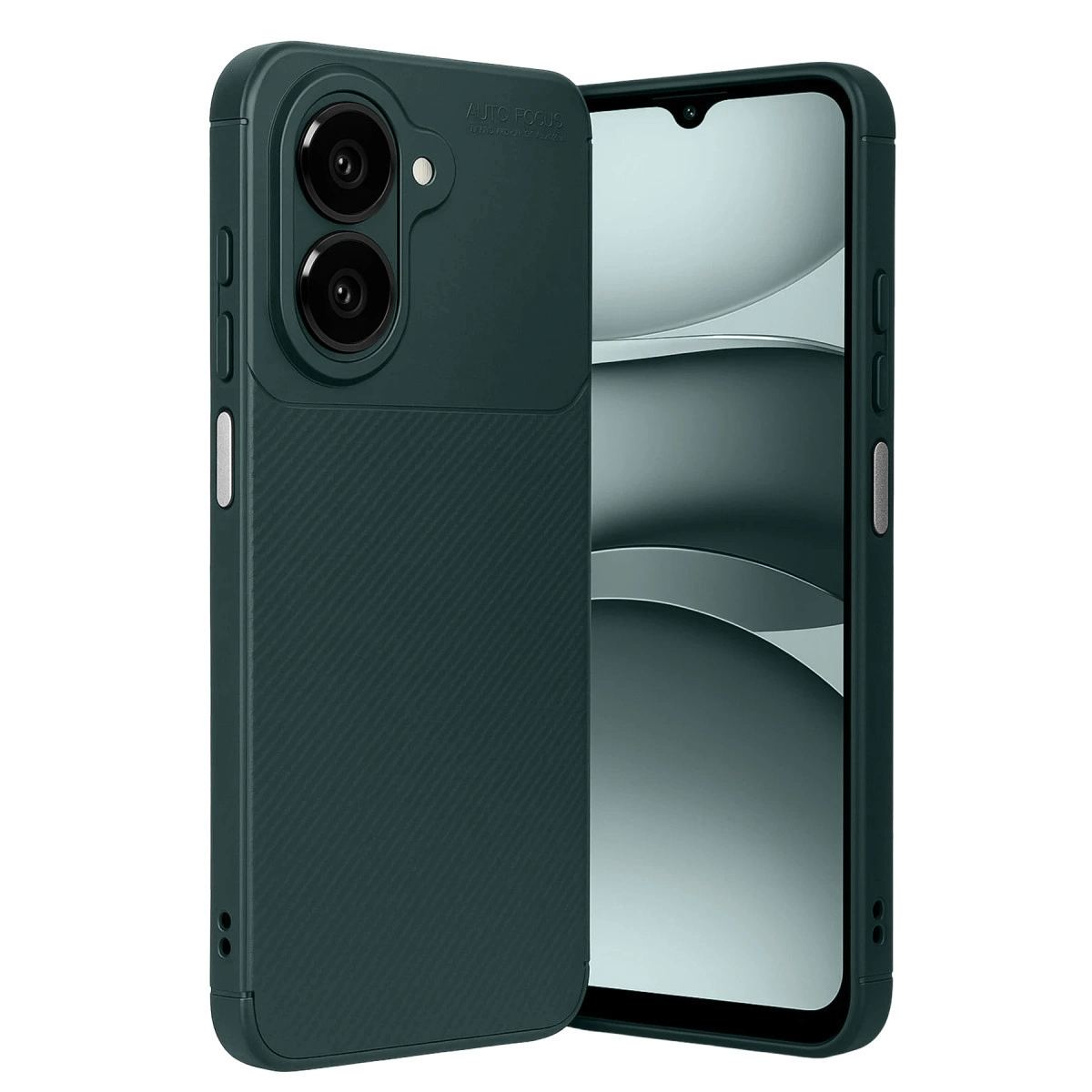 Samsung Galaxy A07 4g Auto Focus Karbon Kapak - Koyu Yeşil