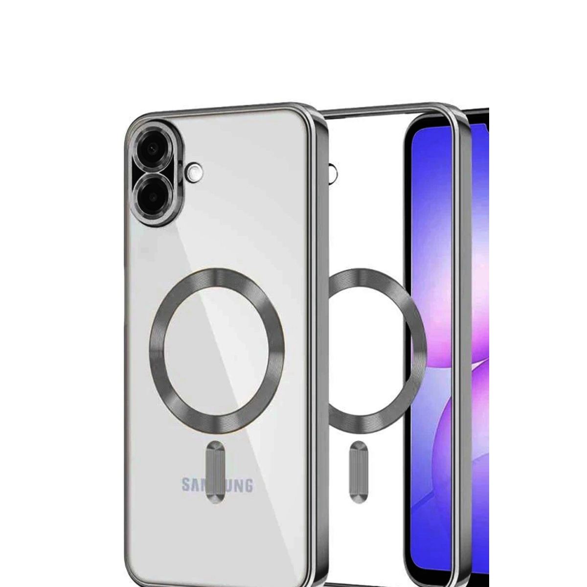 Samsung Galaxy A07 4g Kross Magneticsafe Kapak - Titan Gri