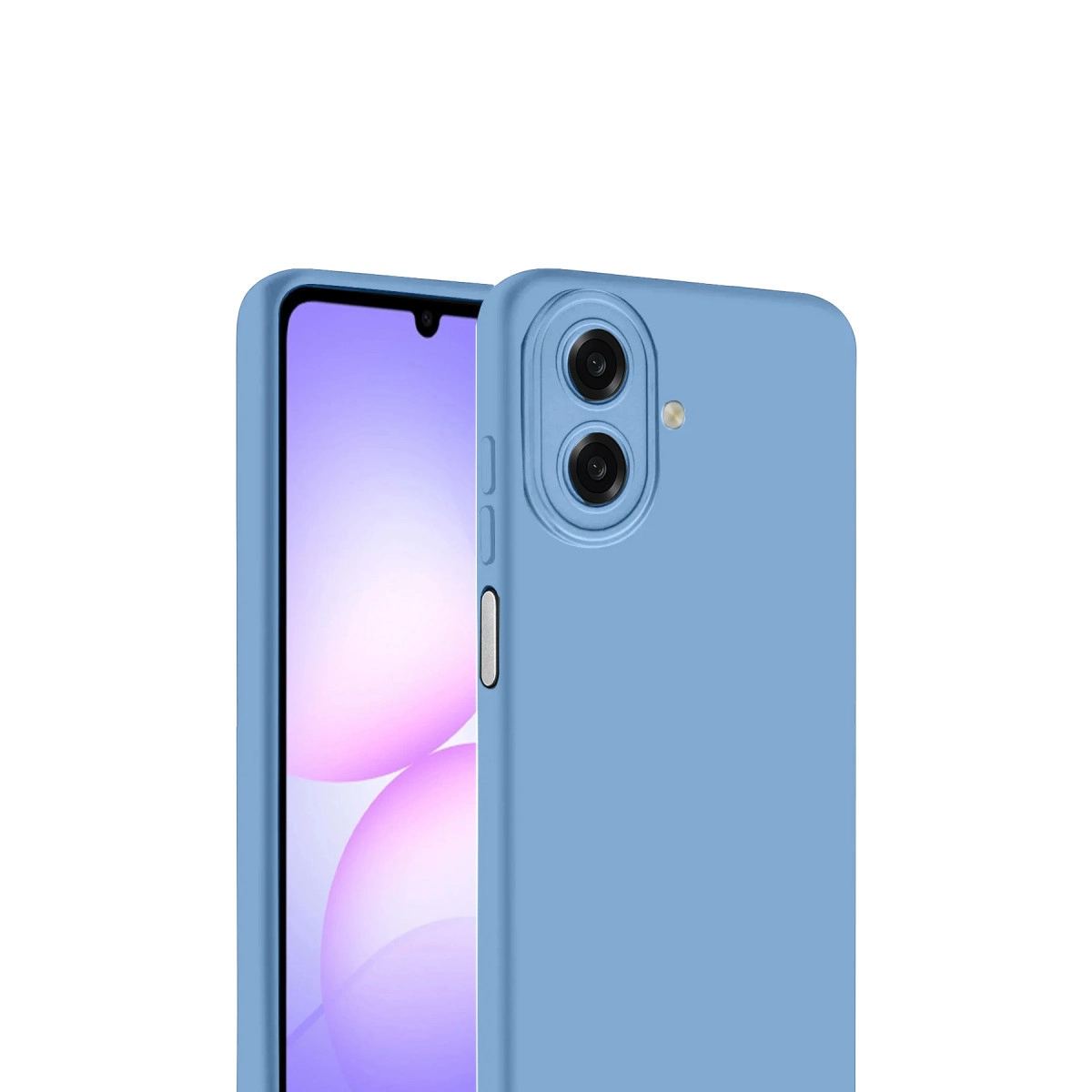 Samsung Galaxy A07 4g Nano İçi Kadife Silikon - Mavi