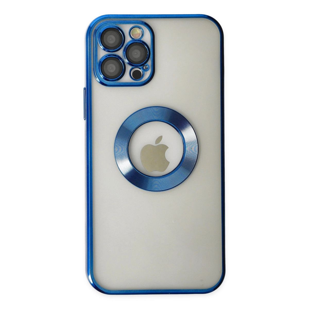 Apple İphone 12 Pro Kılıf Slot Silikon - Mavi
