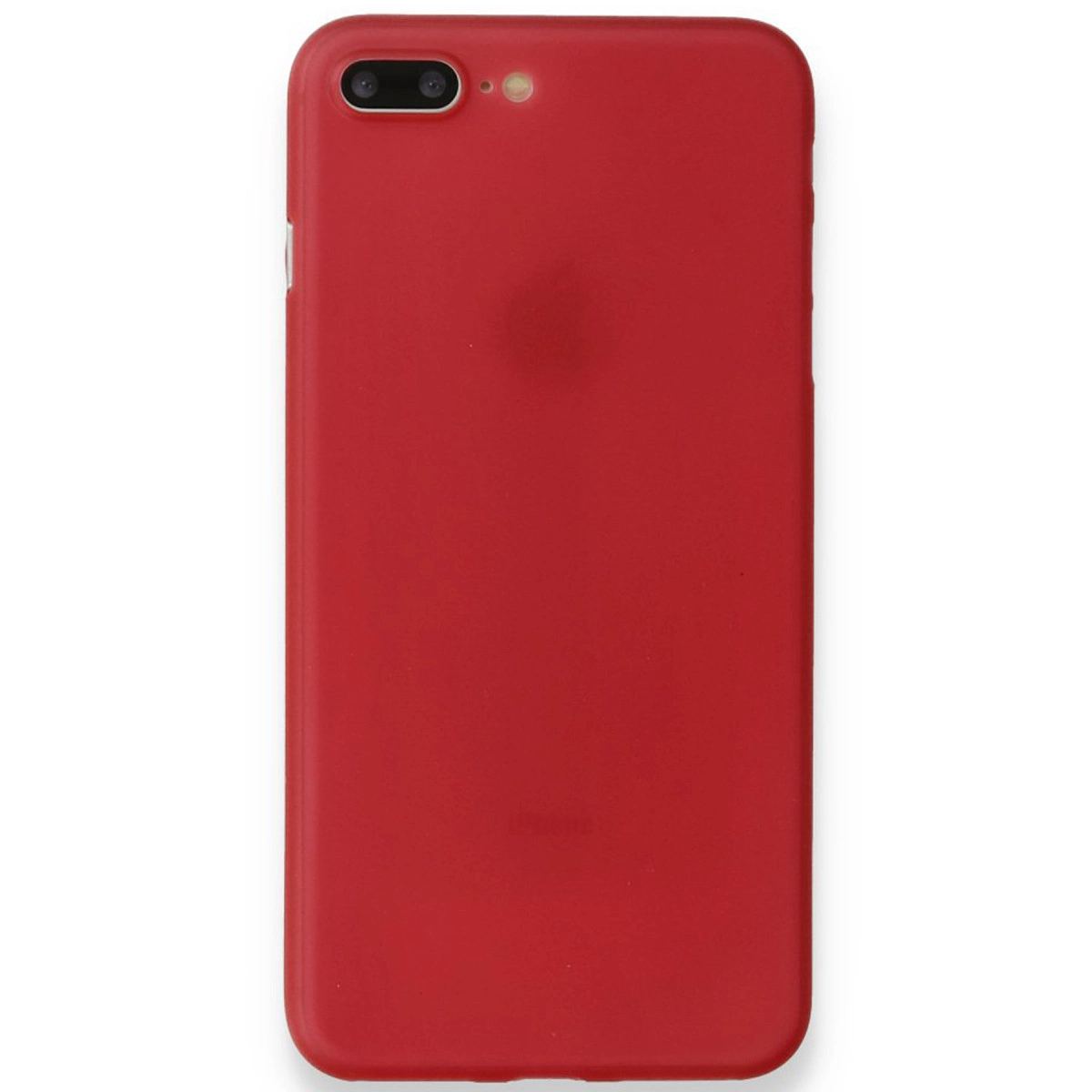 Apple İphone 8 Plus Kılıf Pp Ultra İnce Kapak - Kırmızı