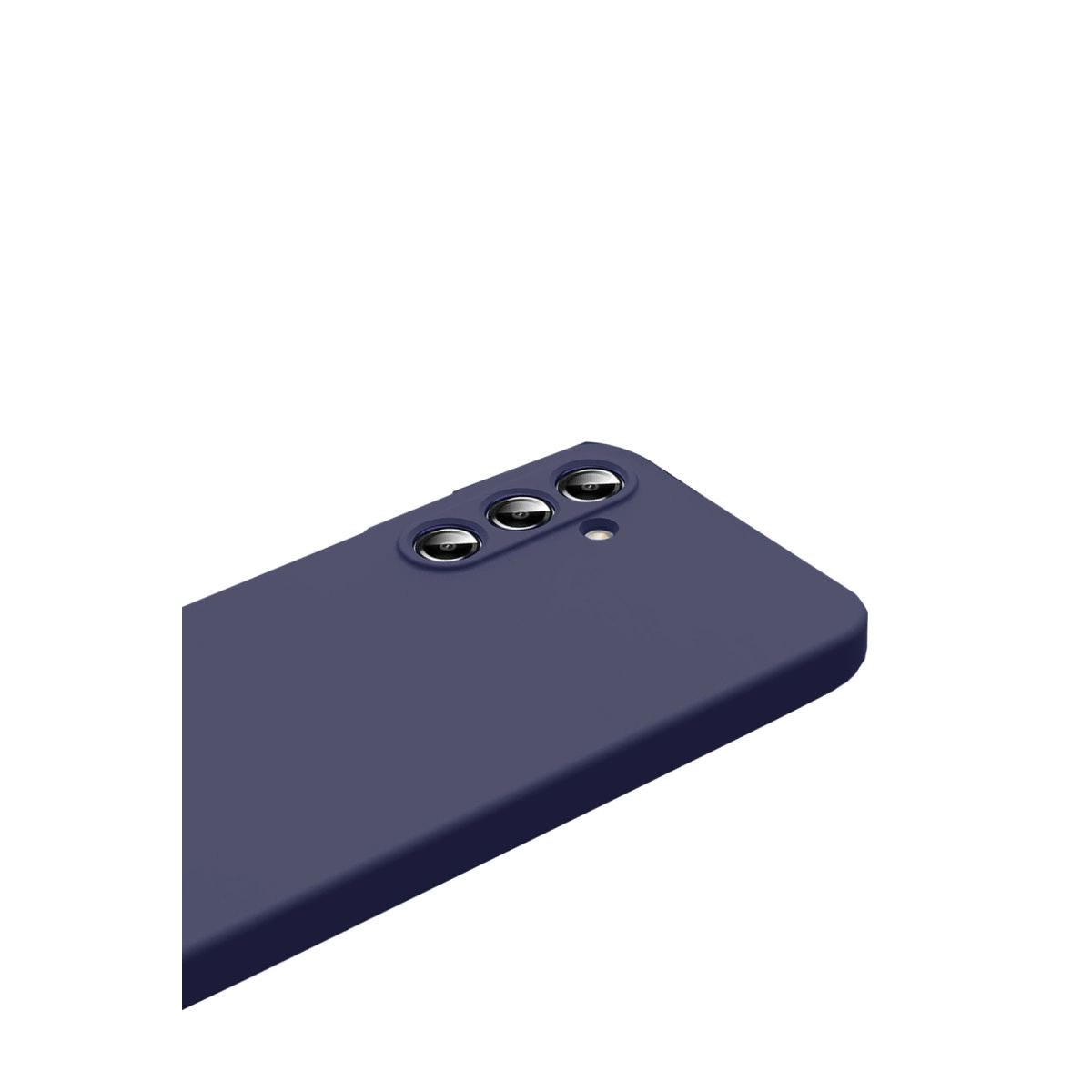 Samsung Galaxy S25 Fe Nano İçi Kadife Silikon - Lacivert