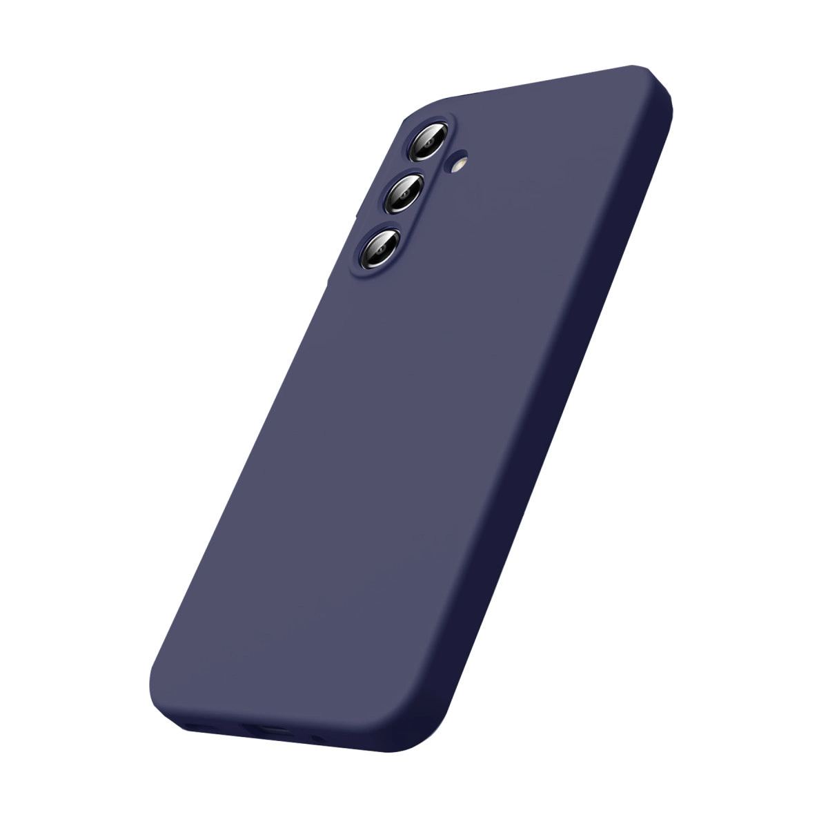 Samsung Galaxy S25 Fe Nano İçi Kadife Silikon - Lacivert