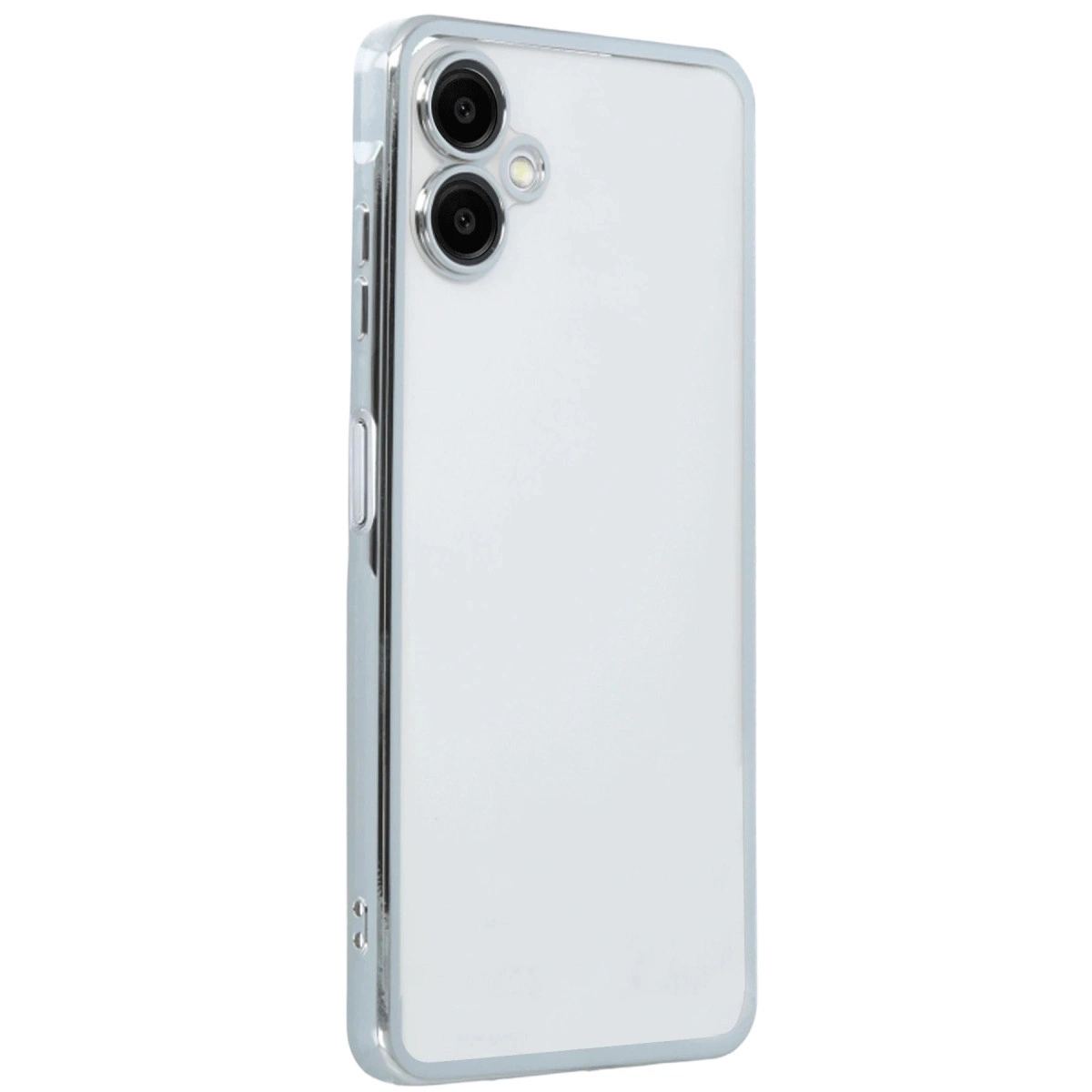 Samsung Galaxy A07 4g Razer Lensli Silikon - Gümüş