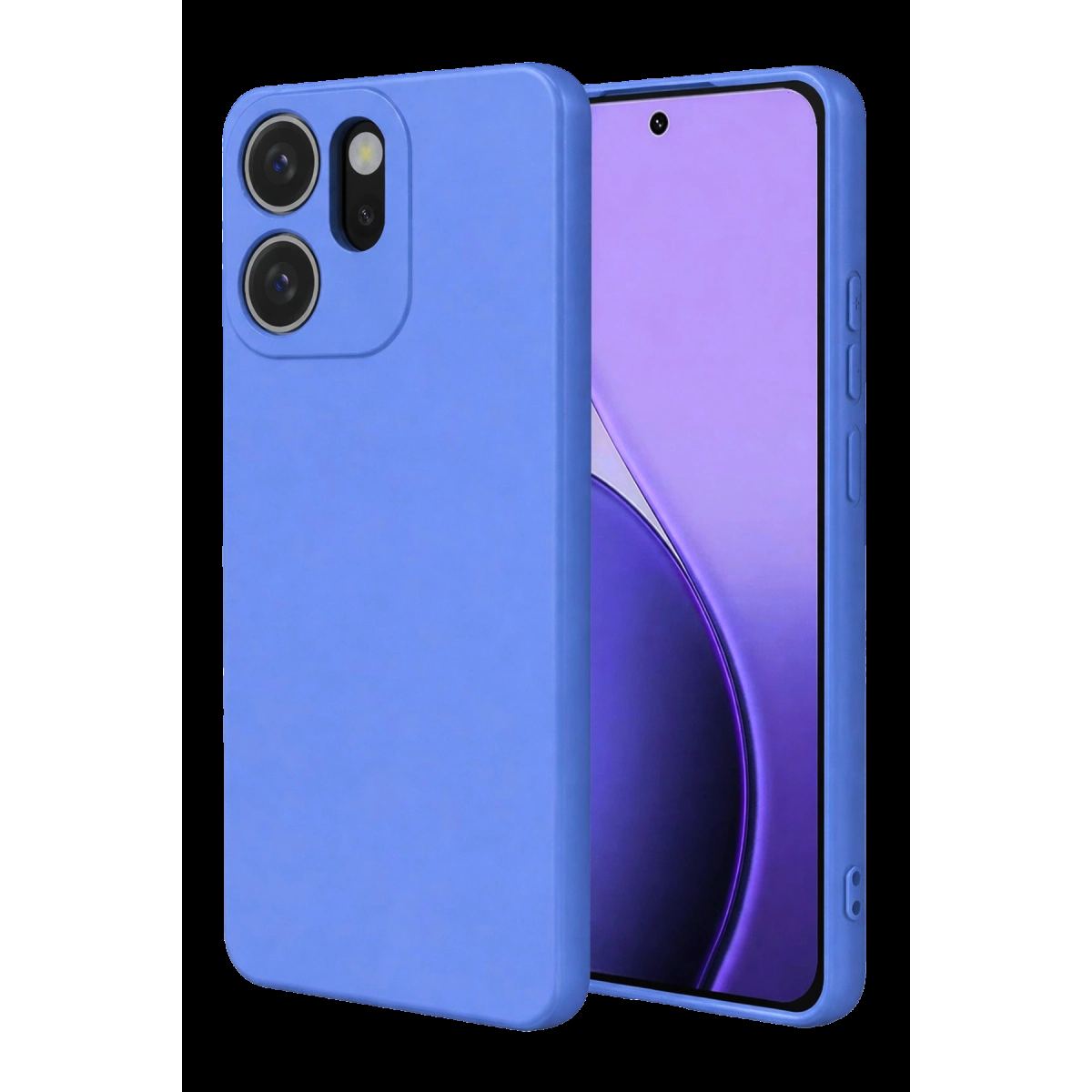 Oppo Reno 14f First Silikon - Mavi