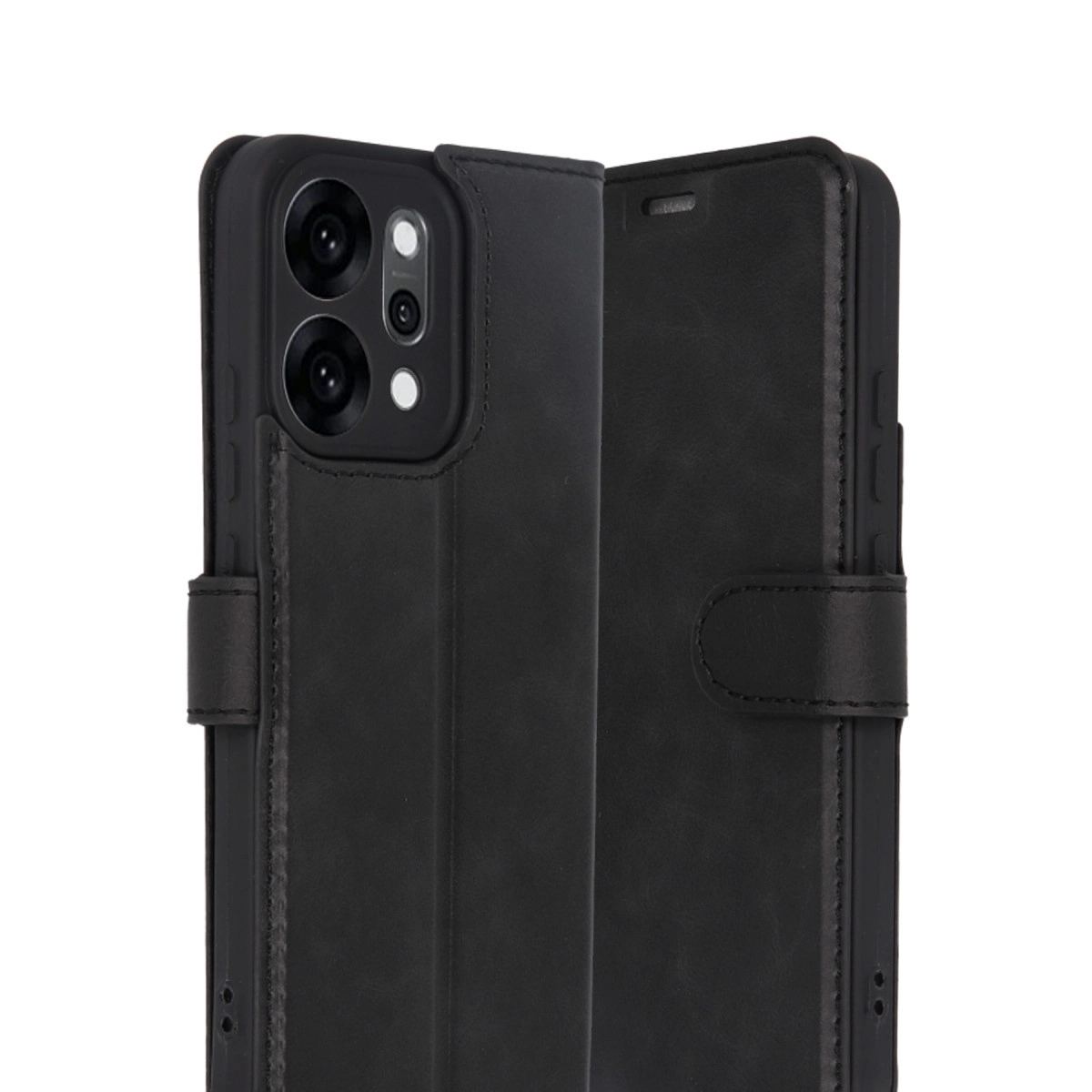 Oppo Reno 14 Trend S Plus Kapaklı Kılıf - Siyah