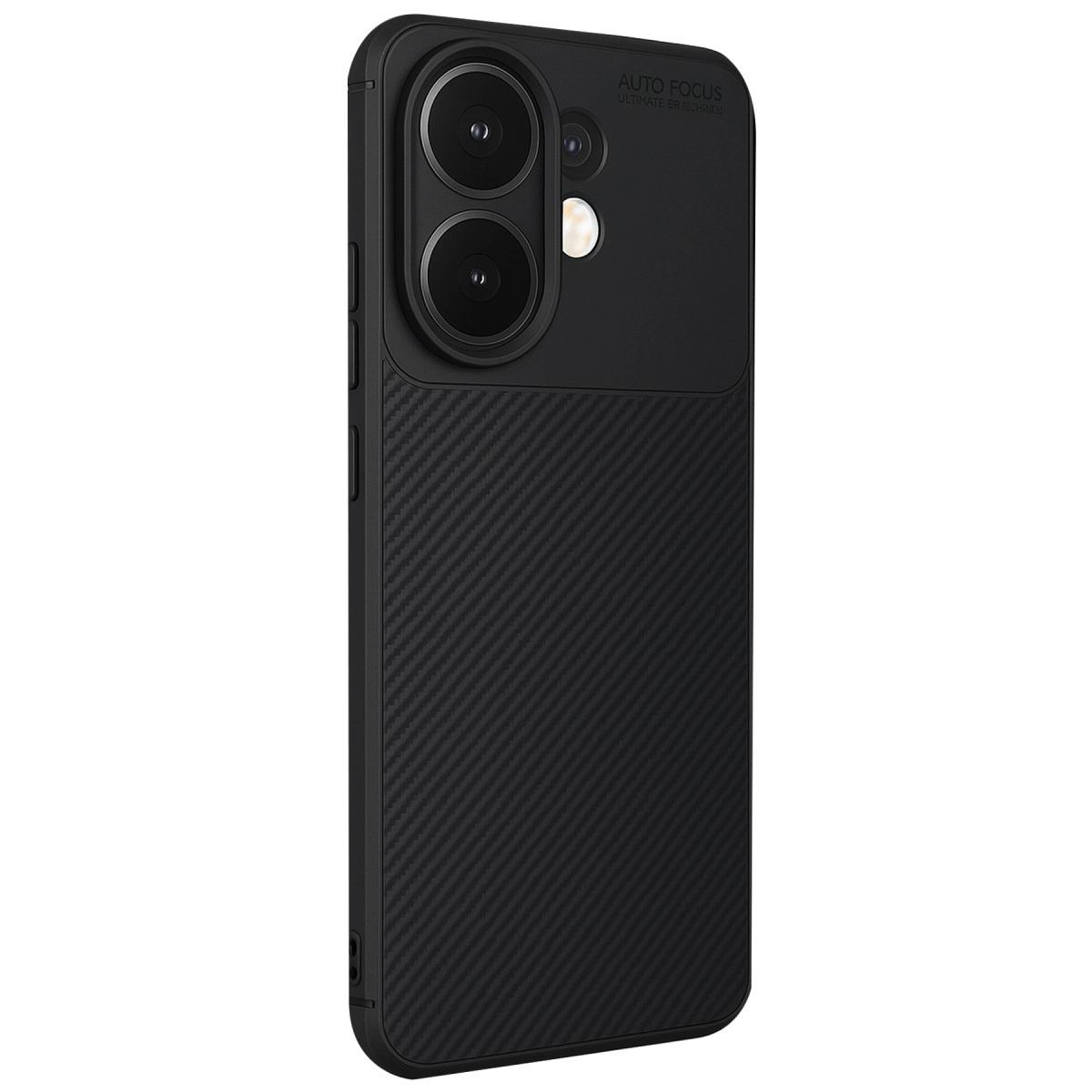 Vivo V60 5g Auto Focus Karbon Kapak - Siyah