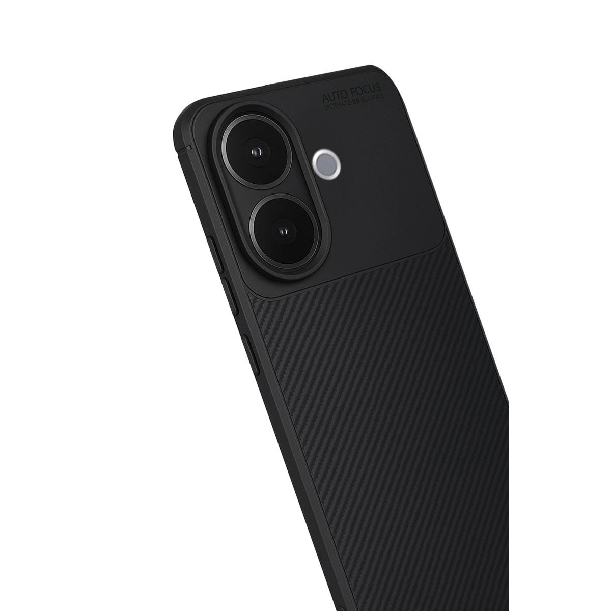 Vivo V60 Lite Auto Focus Karbon Kapak - Siyah