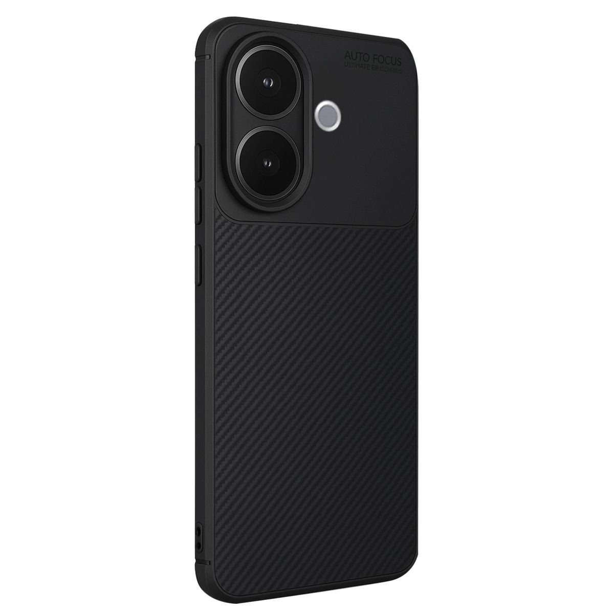Vivo V60 Lite Auto Focus Karbon Kapak - Siyah