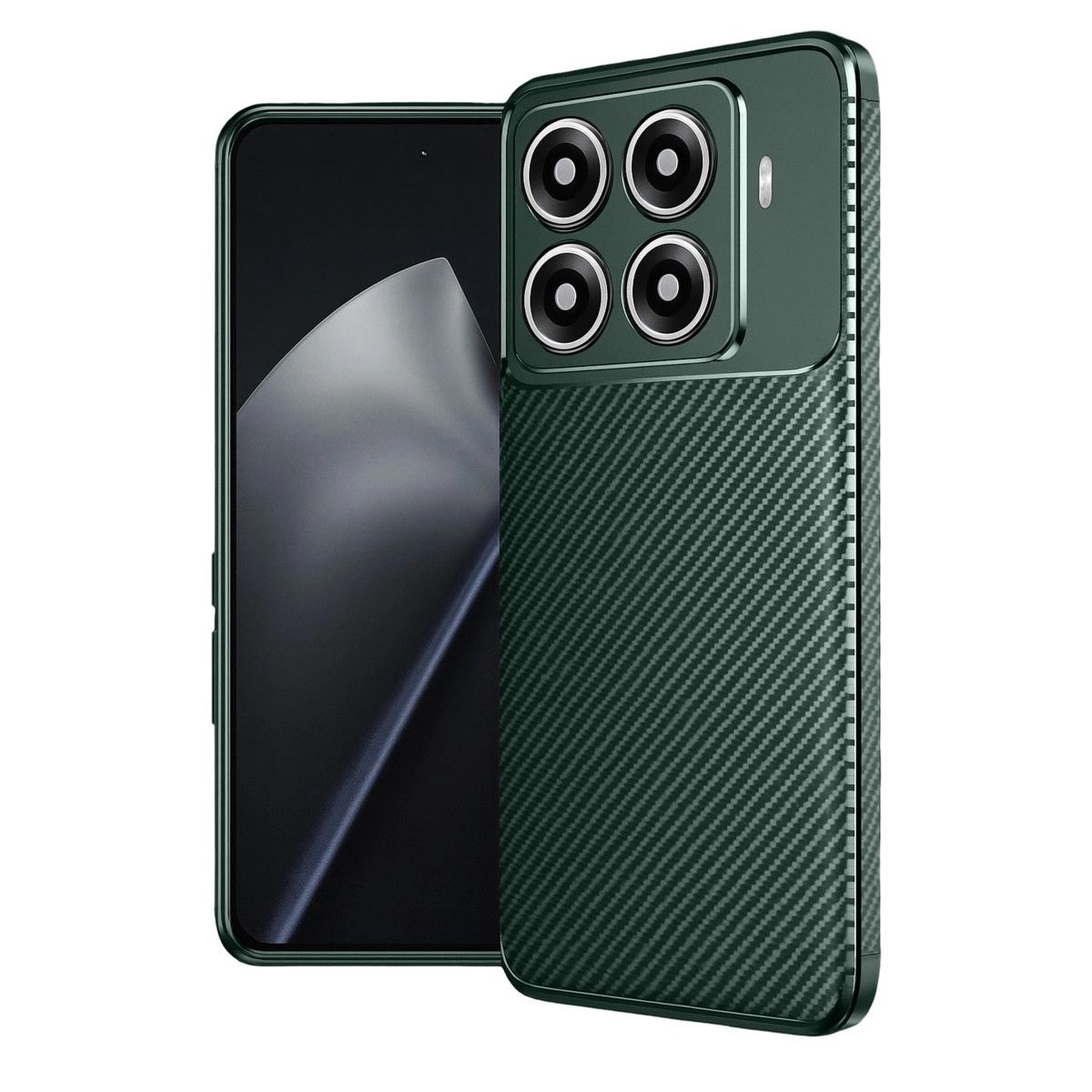 Xiaomi Mi 15t Pro Auto Focus Karbon Kapak - Koyu Yeşil