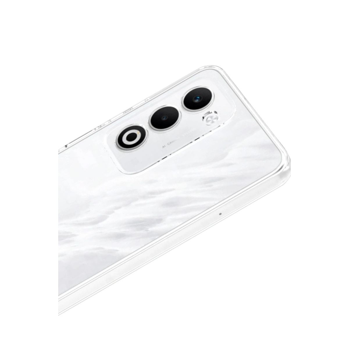Oppo A5 4g Lüx Şeffaf Silikon - Şeffaf