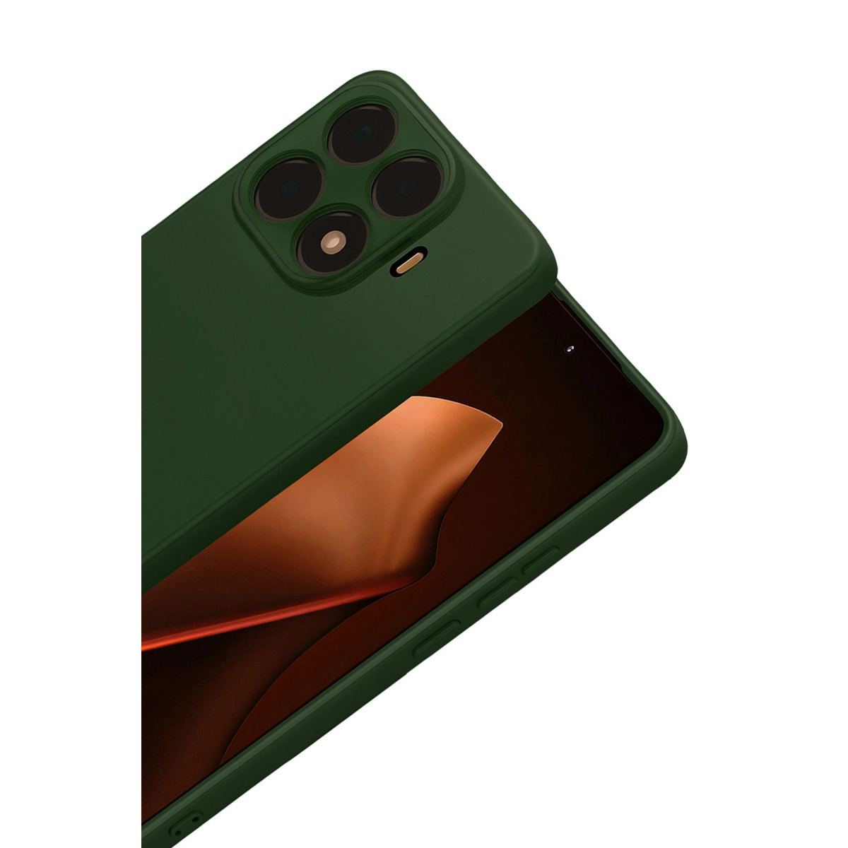 Xiaomi Mi 15t Pro Nano İçi Kadife Silikon - Koyu Yeşil