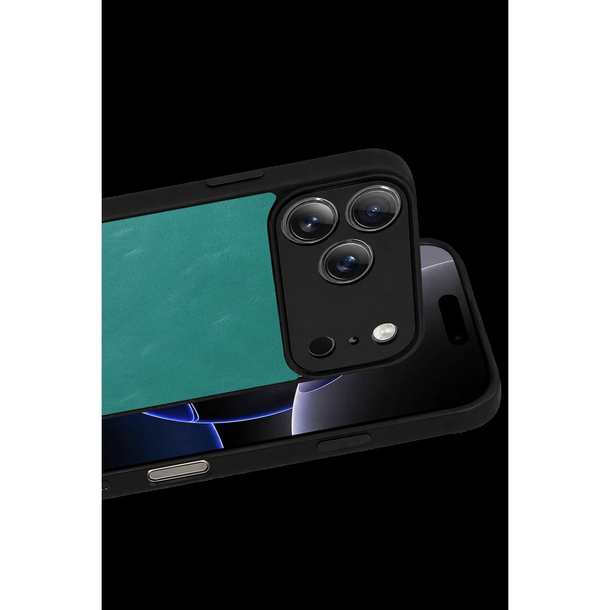 Apple İphone 17 Pro Max Aras Deri Kapak - Açık Yeşil