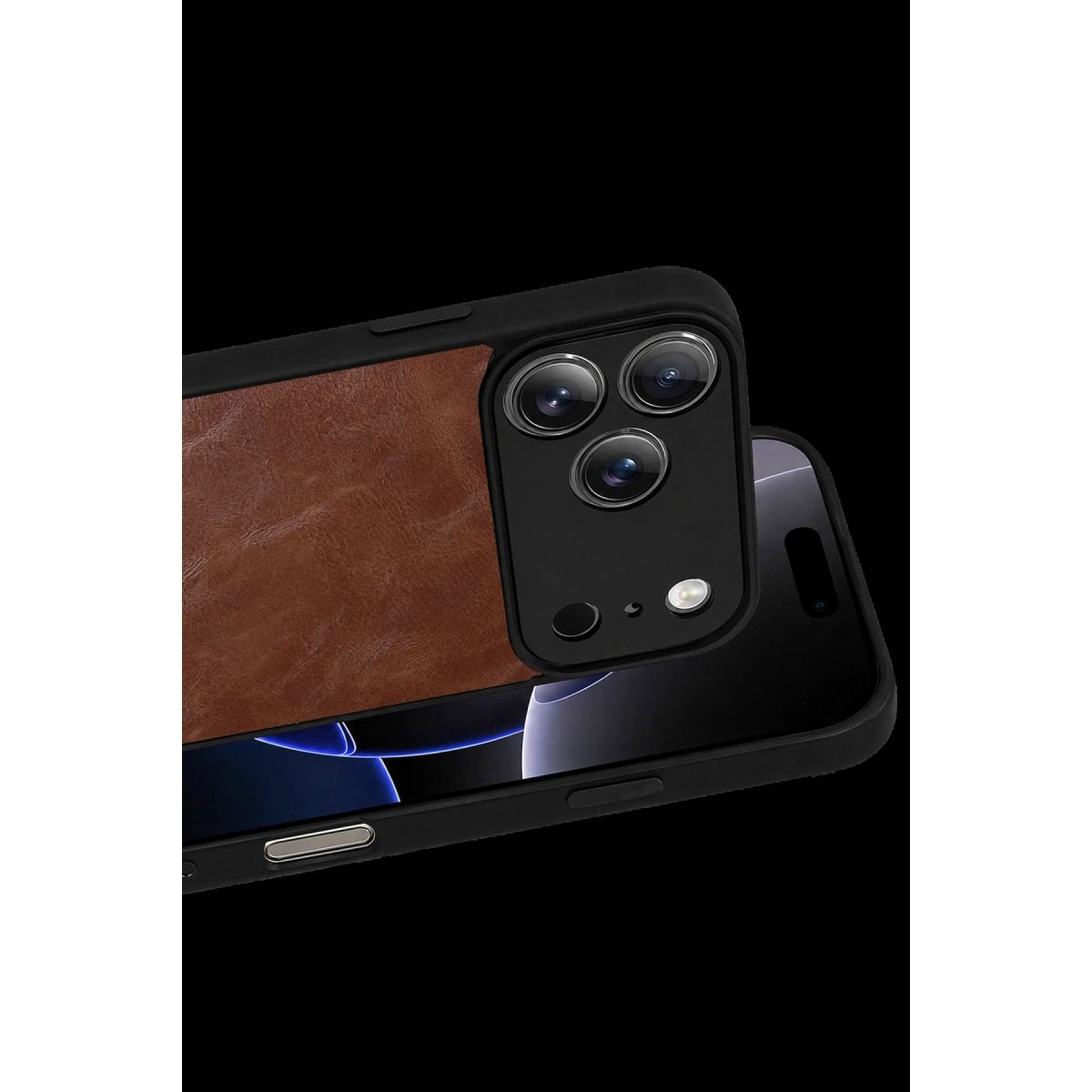 Apple İphone 17 Pro Max Aras Deri Kapak - Taba