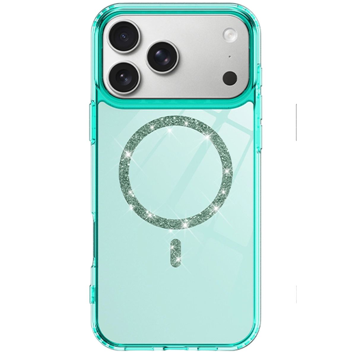 Apple İphone 17 Pro Live Diamond Magsafe Kapak - Yeşil