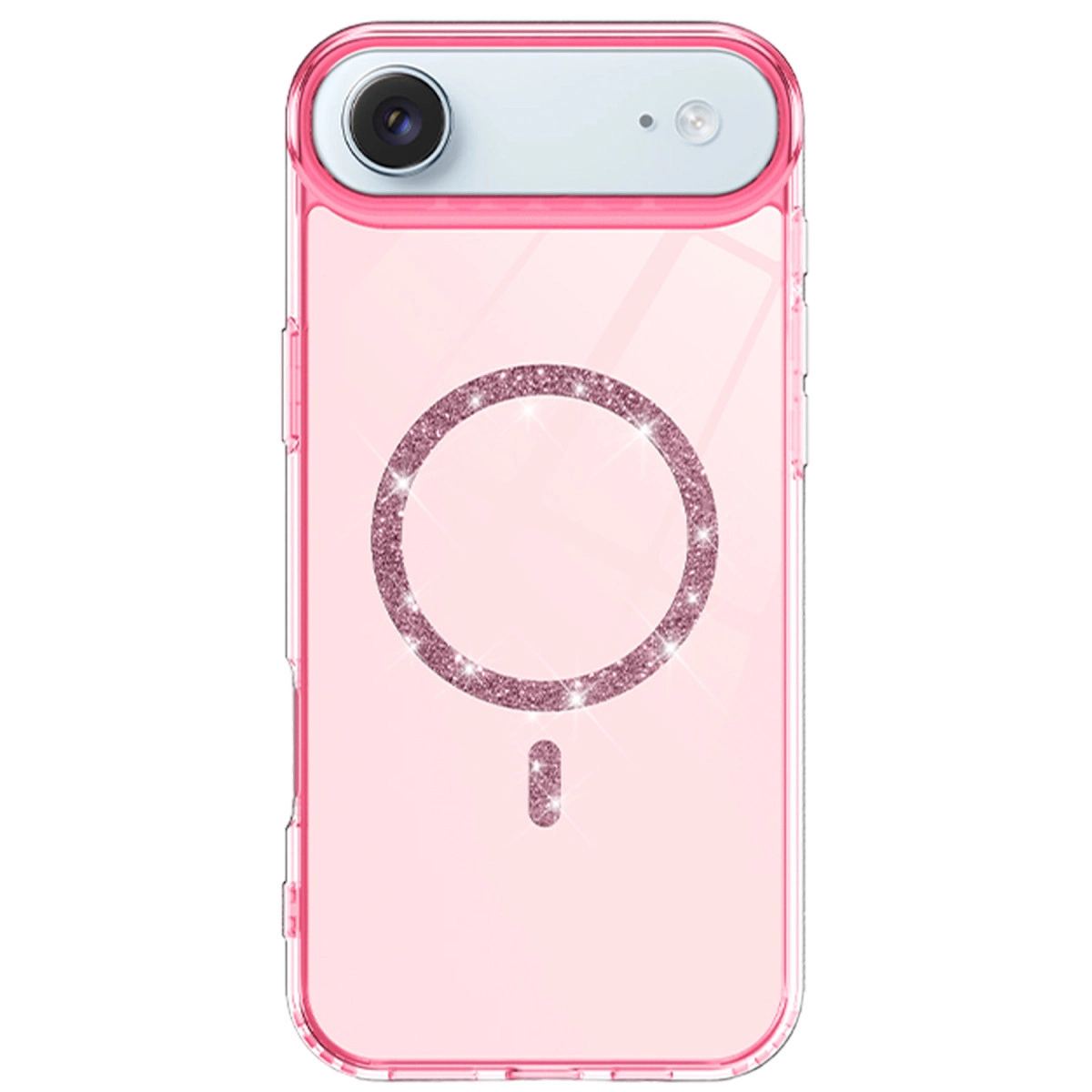 Apple İphone 17 Air Live Diamond Magsafe Kapak - Pembe
