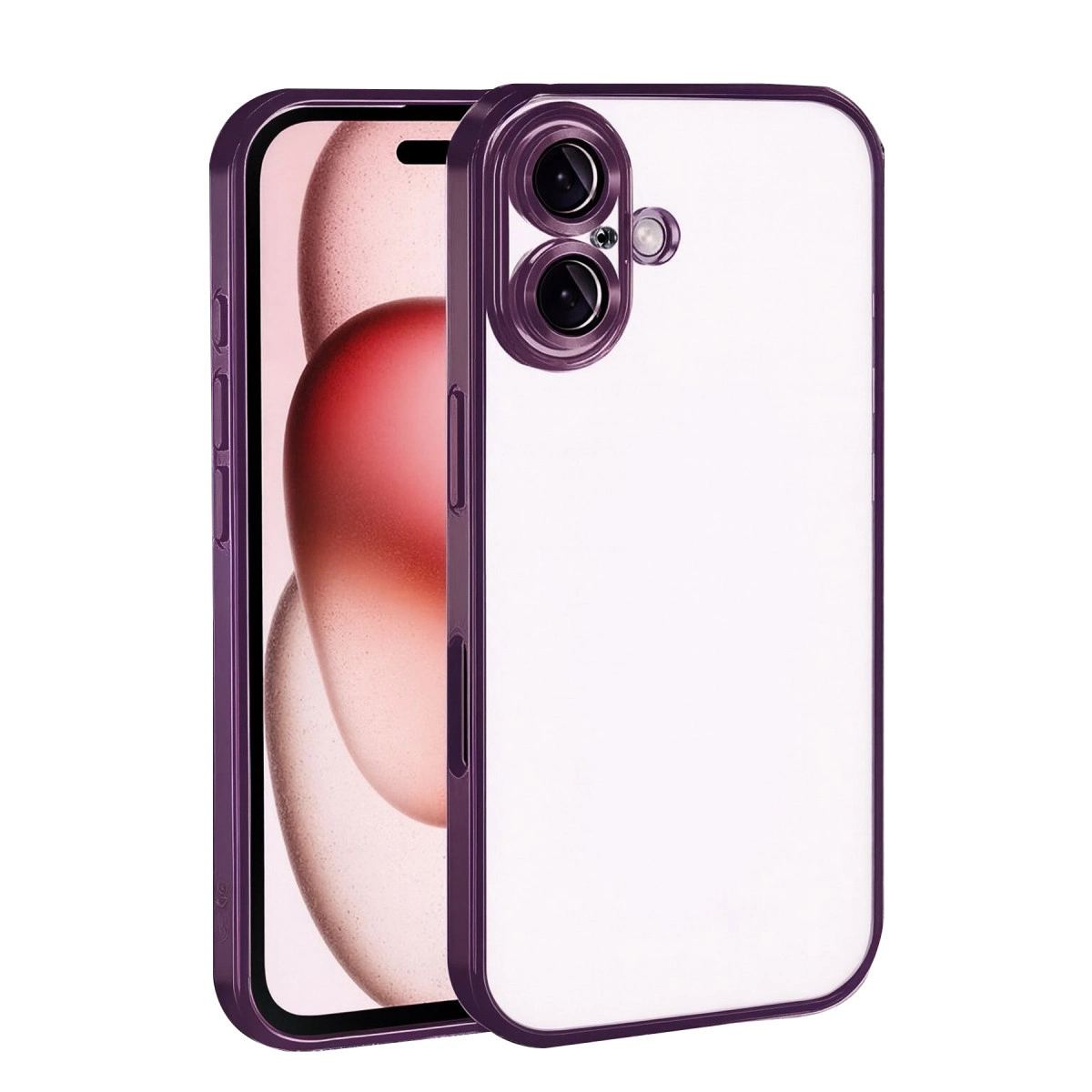 Apple İphone 17 Razer Lensli Silikon - Açık Mor