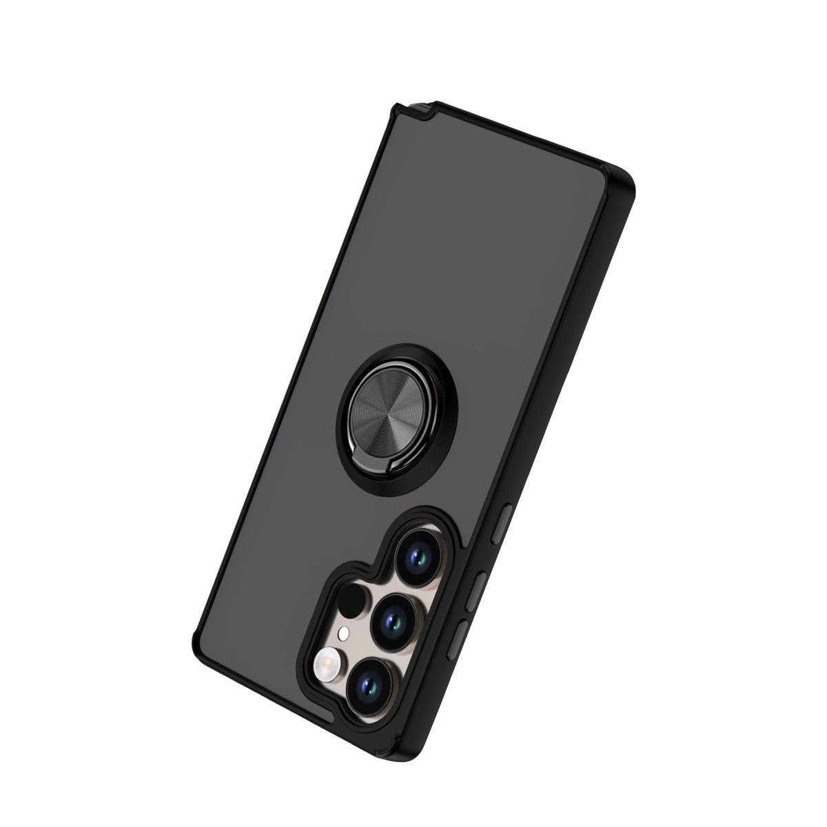 Samsung Galaxy S26 Ultra Montreal Yüzüklü Silikon Kapak - Siyah