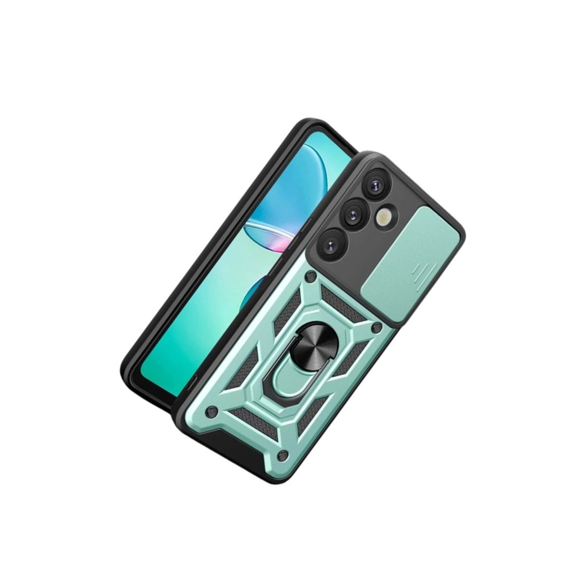 Samsung Galaxy S26 Plus Pars Lens Yüzüklü Silikon - Yeşil