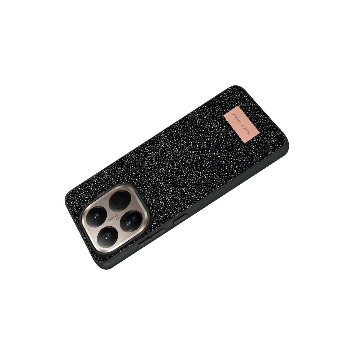 Onegif Xiaomi Mi 15t Pro Bright Simli Kapak - Siyah