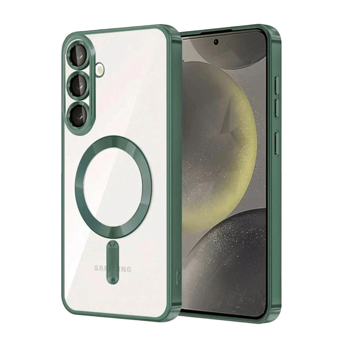 Samsung Galaxy A37 5g Kross Magneticsafe Kapak - Koyu Yeşil