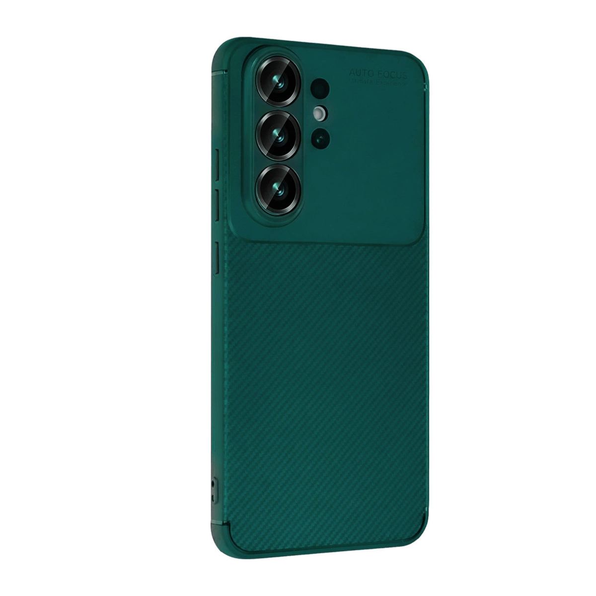 Samsung Galaxy S26 Ultra Auto Focus Karbon Kapak - Koyu Yeşil