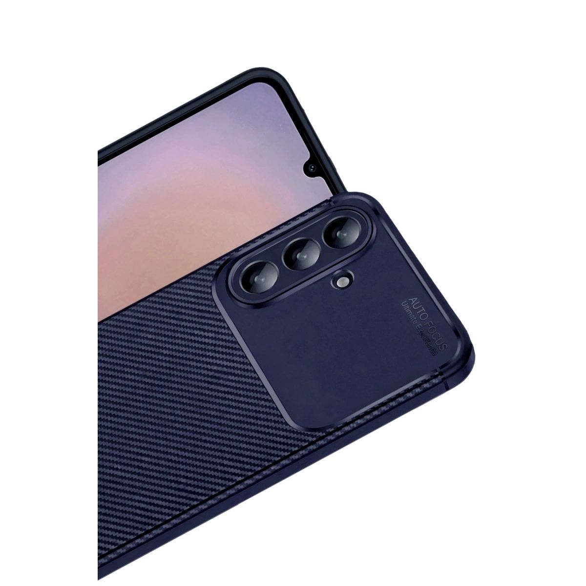 Samsung Galaxy A57 5g Auto Focus Karbon Kapak - Lacivert