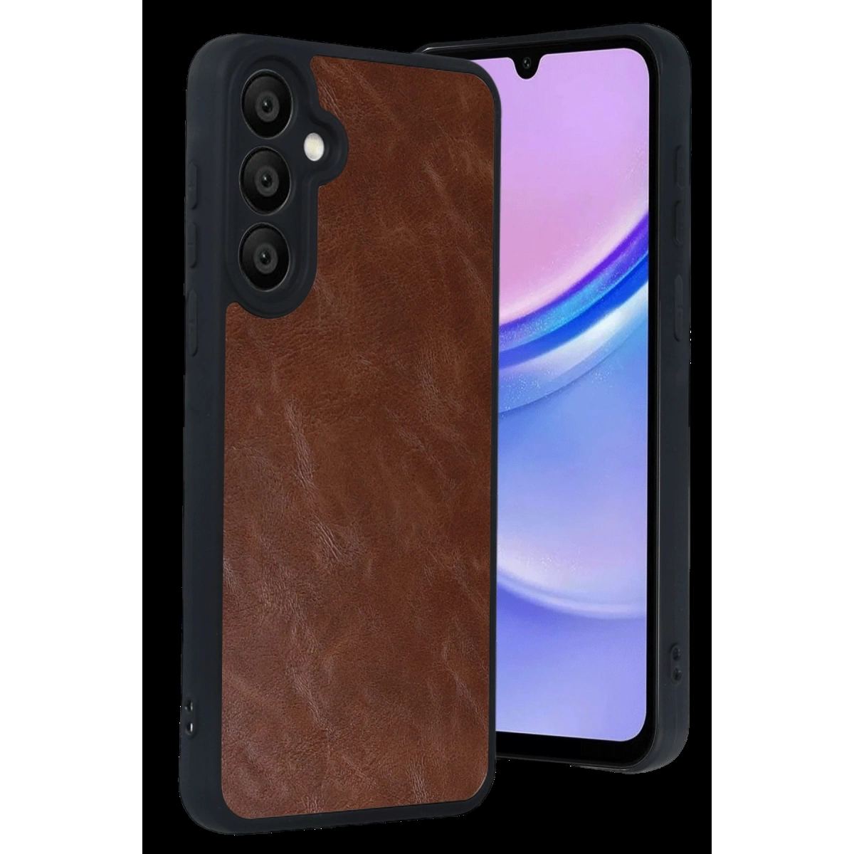 Samsung Galaxy A57 5g Aras Deri Kapak - Taba