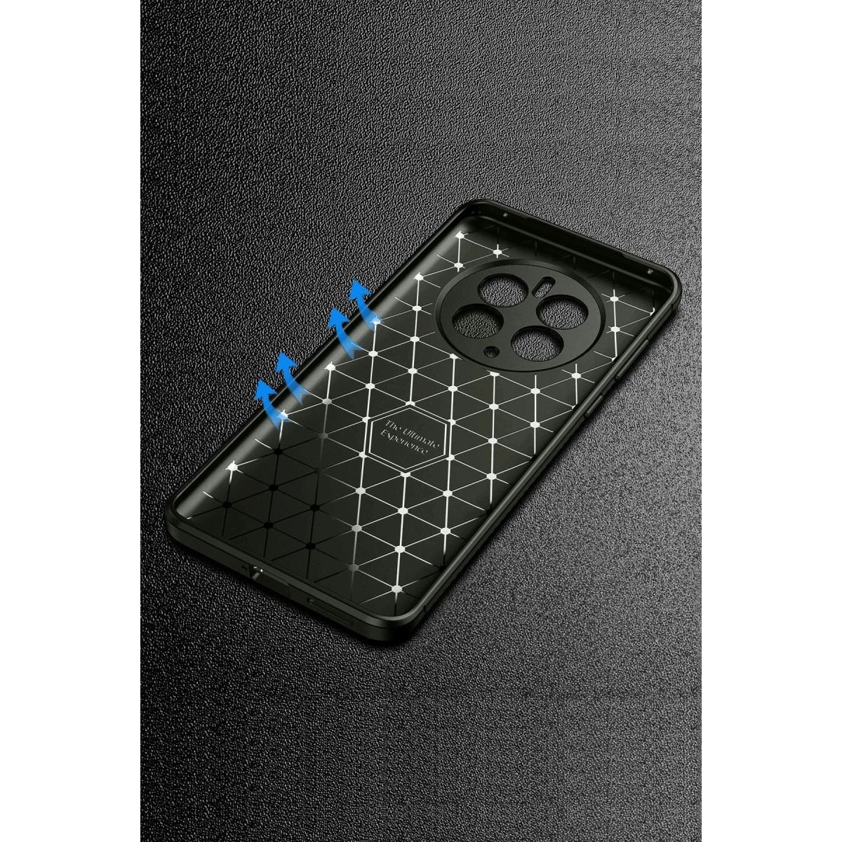 Realme 12 Pro Plus Kılıf Auto Focus Karbon Kapak - Gri