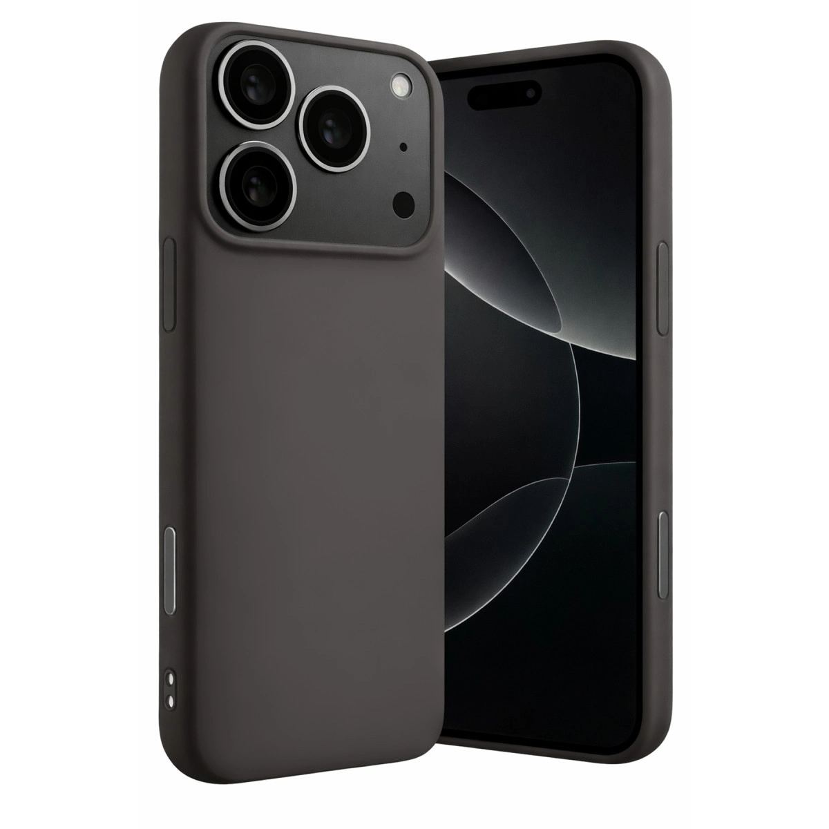 Apple İphone 17 Pro Max Nano İçi Kadife Silikon - Gri