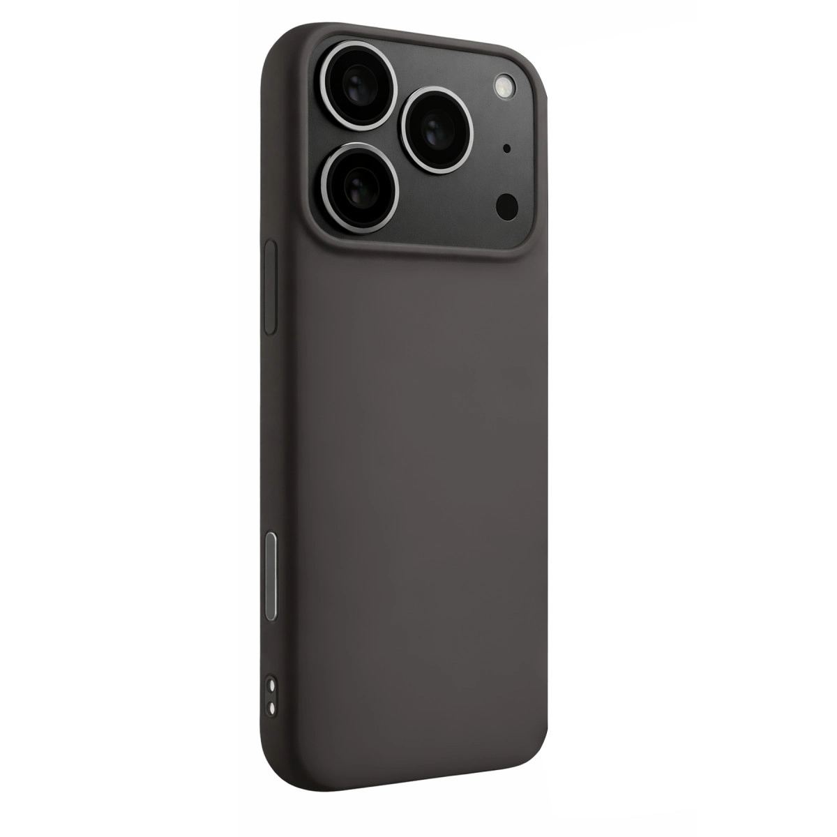 Apple İphone 17 Pro Max Nano İçi Kadife Silikon - Gri